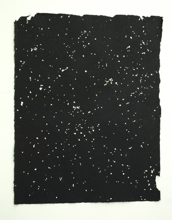 Handmade paper. 43x55cms.